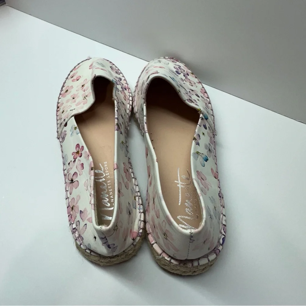 Nanette‎ Lepore floral casual slip on flat espadrilles shoes women’s 7